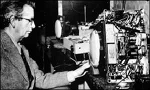 John Logie Baird at work