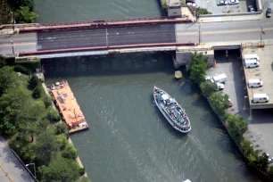 Chicago River seen from Sears Tower