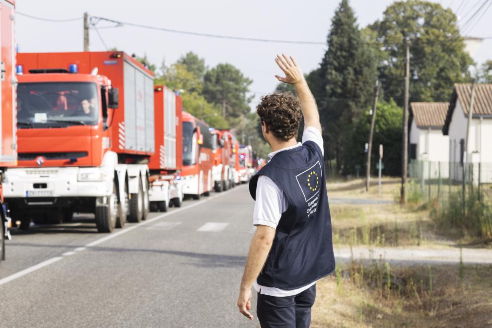 EU assistance to combat forest fires in France