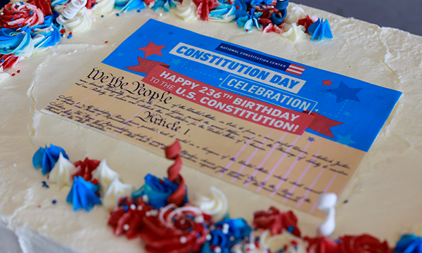 The Constitution’s Birthday Celebration—With Preamble Reading and Cake Cutting