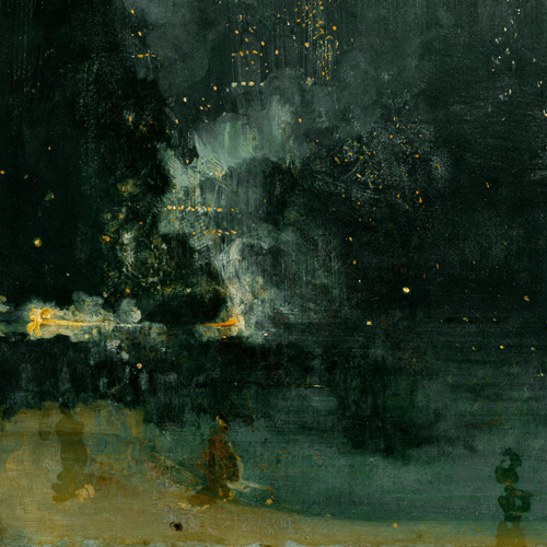 James Abbott McNeill Whistler, Nocturne in Black and Gold, the Falling Rocket, 1875