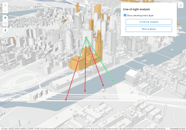 Line of sight widget