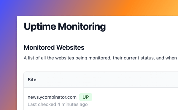 Uptime Monitor Template