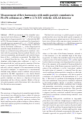 Cover page: Measurement of flow harmonics with multi-particle cumulants in Pb+Pb collisions at sNN=2.76 TeV with the ATLAS detector