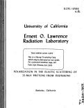 Cover page: POLARIZATION IN THE ELASTIC SCATTERING OF 22 -MeV PROTONS FROM DEUTERONS