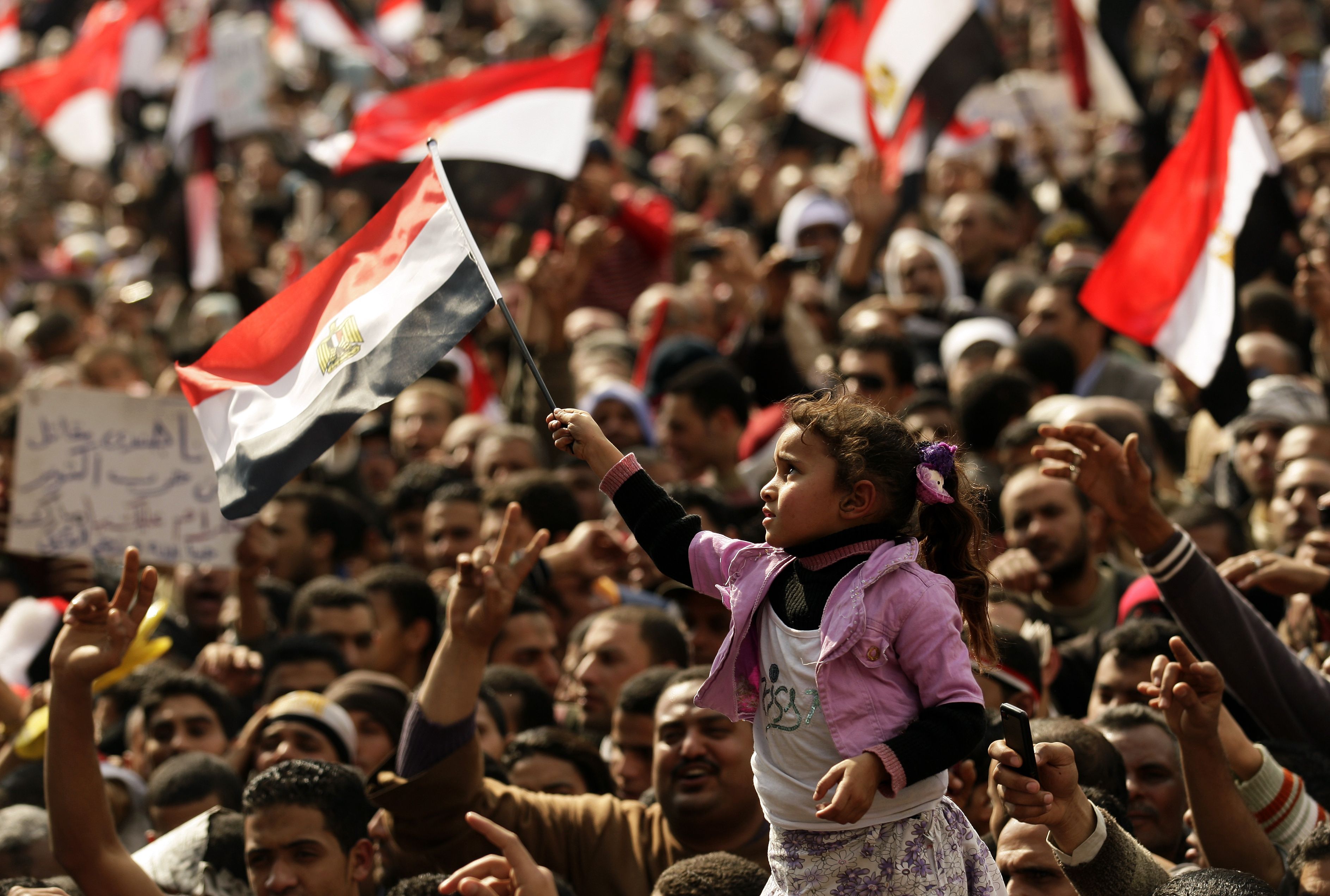 Egypt Civil Unrest, Feb 2011. Photo by Felipe Trueba/​EPA/​Shutterstock
