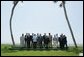 President George W. Bush and G8 Summit leaders pose with African leaders at Ocean Forest during the last day of the Summit at Sea Island, Ga., Thursday, June 10, 2004. Leaders from Algeria, Ghana, Senegal, Nigeria, South Africa, Uganda attended the last day of the summit.  White House photo by Paul Morse