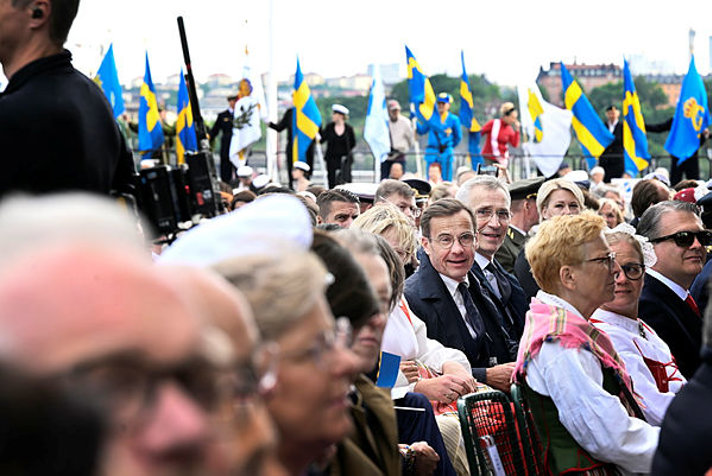 NATO Secretary General Jens Stoltenberg and Prime Minister Ulf Kristersson.