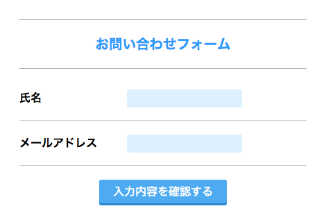 ブラウザの表示結果