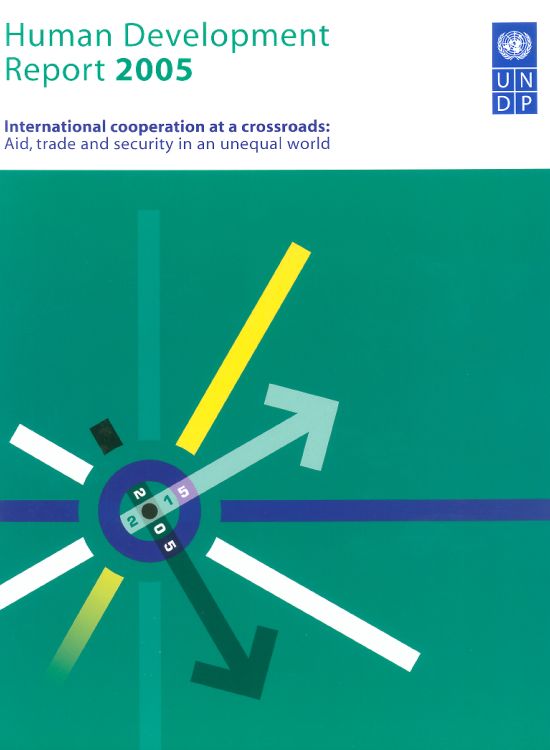 Publication report cover: Human Development Report 2005