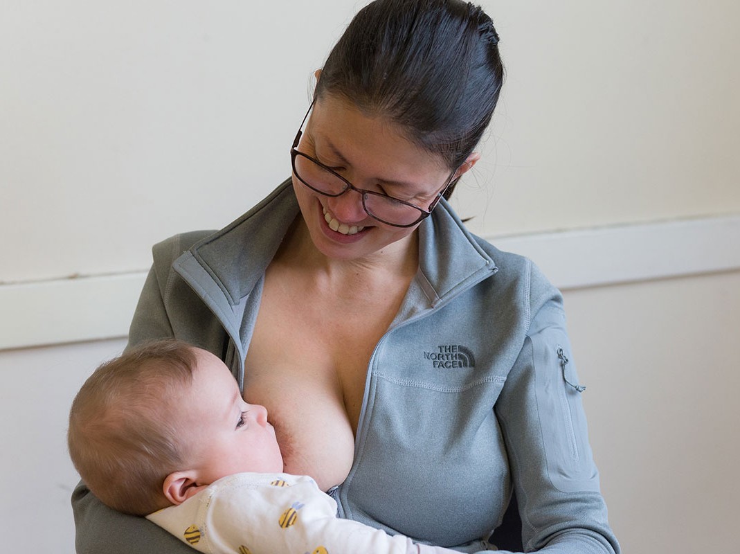 baby breastfeeding