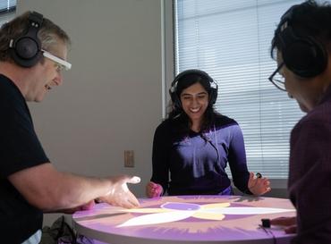 LMC students demonstrate the project "Heart Pulse."