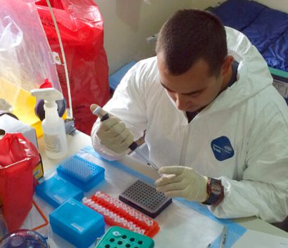 Man working in lab