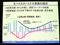 携帯電話出荷数は底を打ったと分析