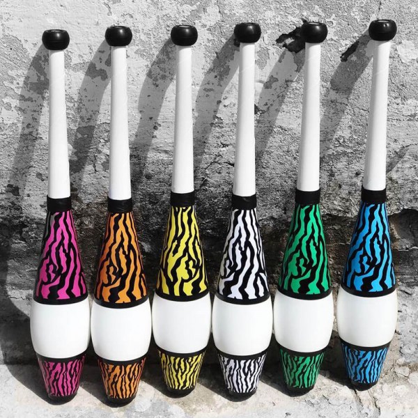 Clavas de malabares Animal print Zebra K8 Malabares 