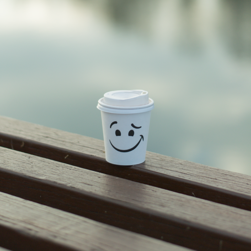 happy coffee cup