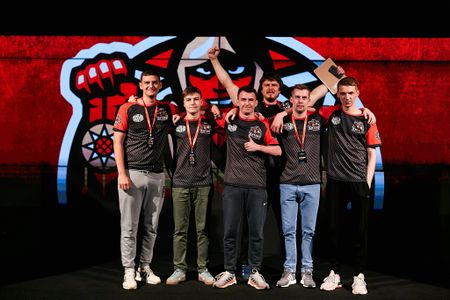 DreamEaters at CIS Minor Championship - Berlin 2019 From left to right: Krad, Forester, Leo, zoneR, kinqie, speed4k