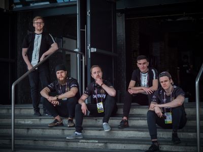 Ninjas in Pyjamas at ESL One: Cologne 2019 From left to right: Lekr0 · f0rest · GeT_RiGhT · Plopski · REZ