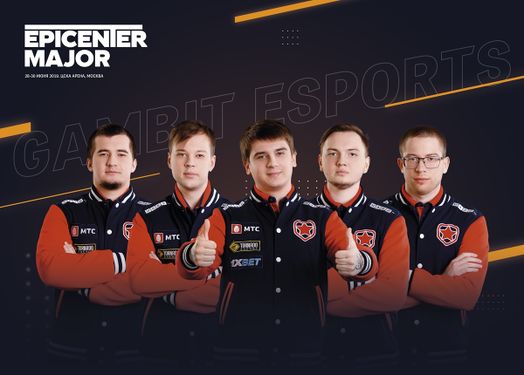 Gambit Esports at EPICENTER Major 2019: Daxak, AfterLife, fng, Immersion, and Afoninje.