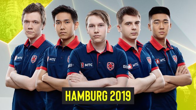 Gambit Esports at ESL One Hamburg 2019: Shachlo, XSvamp1Re, gpk, fng and dream`.