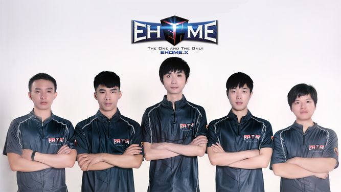 EHOME.X's Roster for The 2016 Fall Season: Puer tea, JUST, BinGo, lt and ddr.