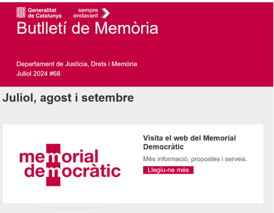 Butlletí de Memòria Democràtica #68 Juliol