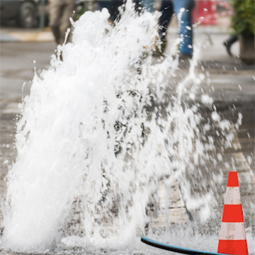 water main break