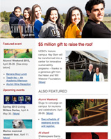 April 2013 Newsletter screenshot