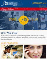 December 2015 Newsletter screenshot