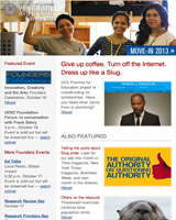 October 2013 Newsletter screenshot