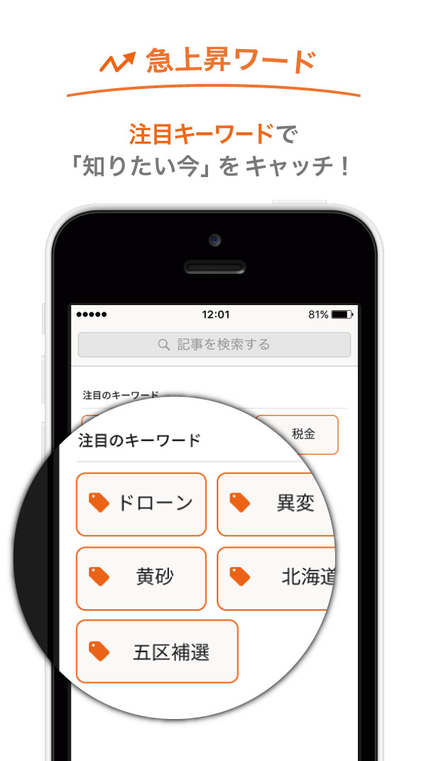 注目キーワードで「知りたい今」をキャッチ！