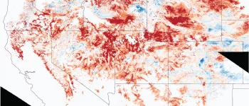 Snow-cover-days anomaly map, April 2021