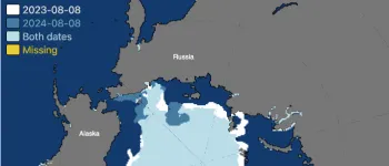 sea ice extent comparison tool