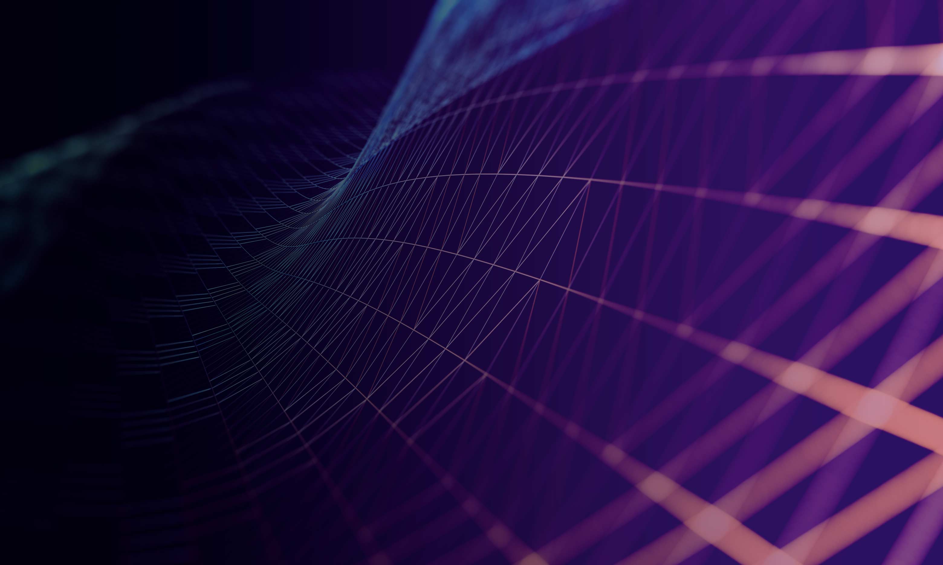 Abstract purple and blue image - displaying triangles connecting