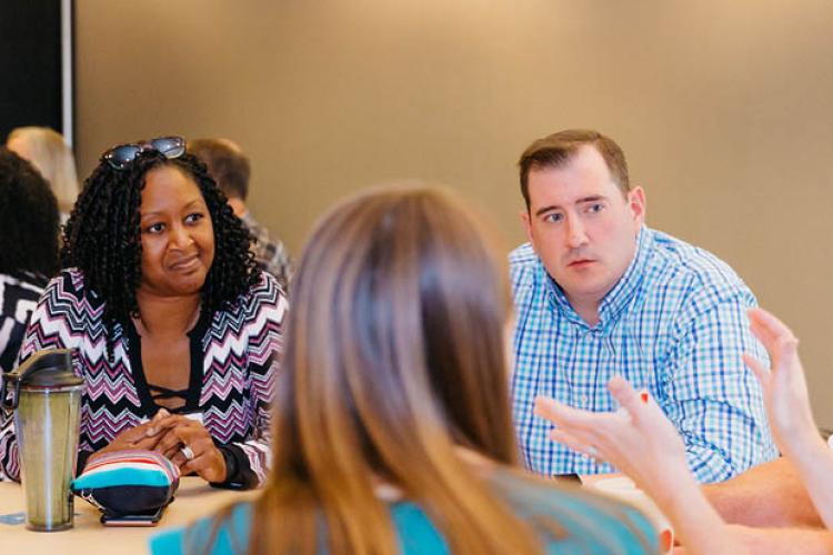 Georgia Tech employees attending a learning session lead by Workplace Learning & Professional Development