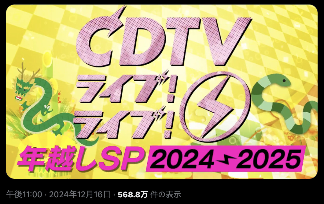 『CDTV』年末特番出演K-POPグループの活躍