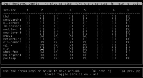 sysv-rc-conf