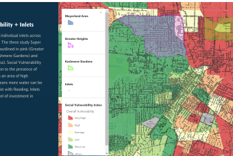 Social Vulnerability + Inlet Map