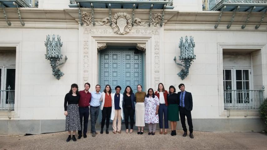 Group photo in front of Battle Hall