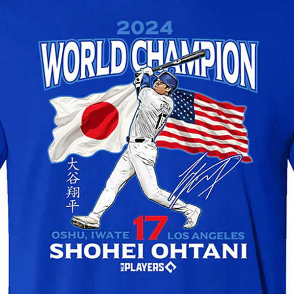 大谷翔平 WORLD CHAMPION 2024 LIMITED EDITION Tシャツ