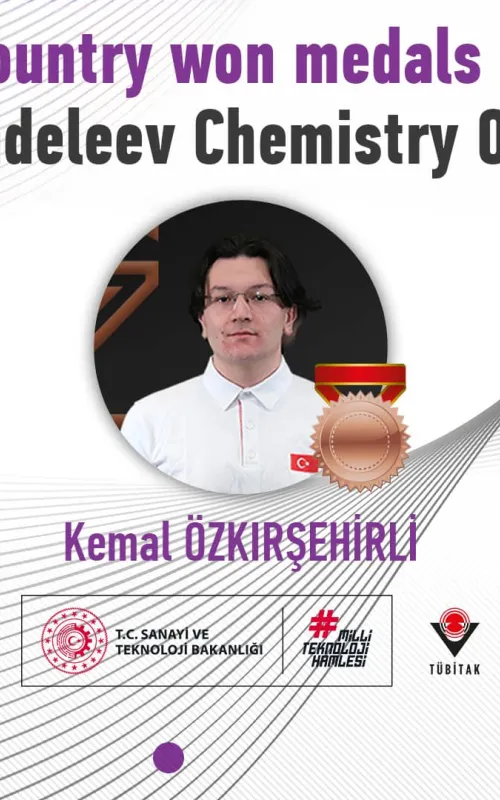 Türkiye won medals at the 58th Mendeleev Chemistry Olympiad!