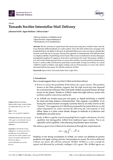 A paper in the MDPI single column style with an information gutter. It is set in the TeX Gyre Pagella typeface.