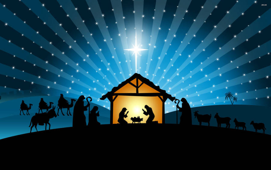 Nativity Scene Wallpaper