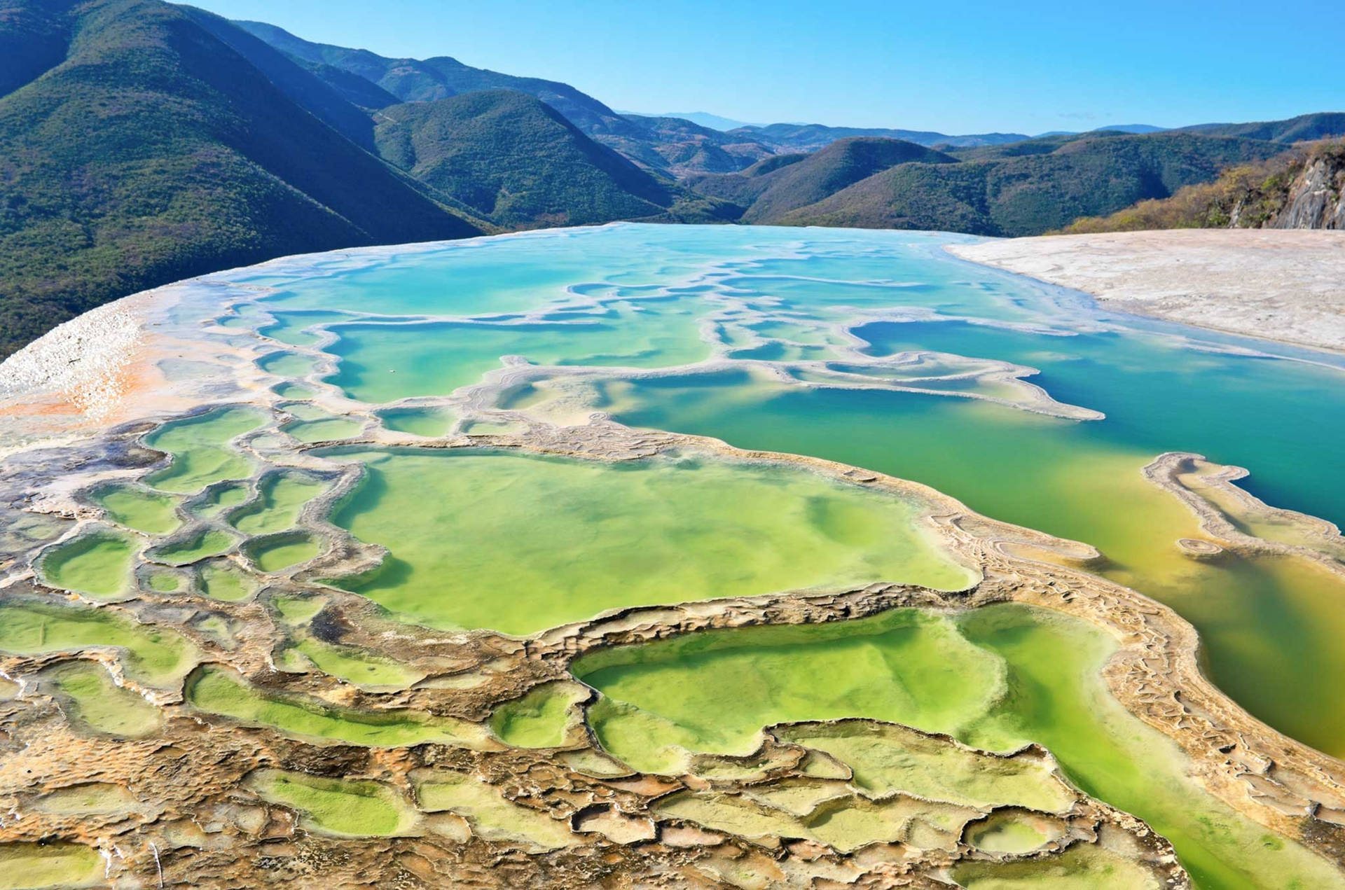 Hierve El Agua In Oaxaca Wallpaper