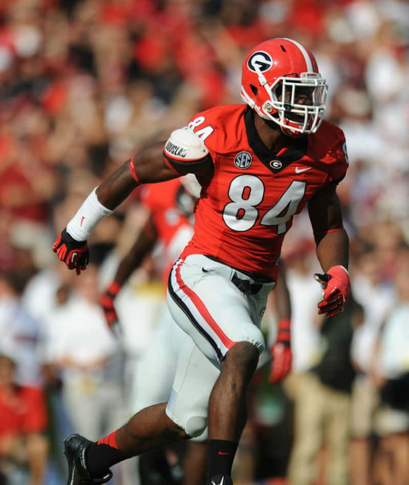 Leonard Floyd Red And White Football Kit Wallpaper