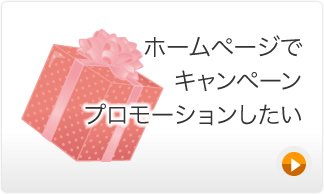 ホームページでキャンペーンプロモーションしたい