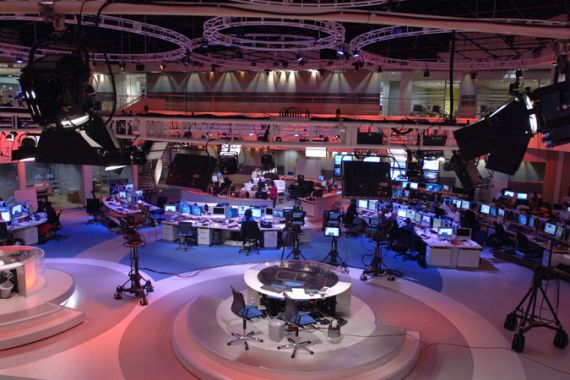 Al Jazeera newsroom