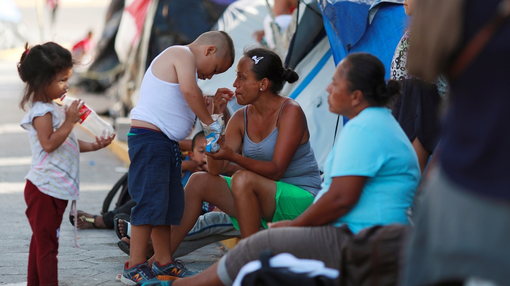 Central American migrants in Mexico