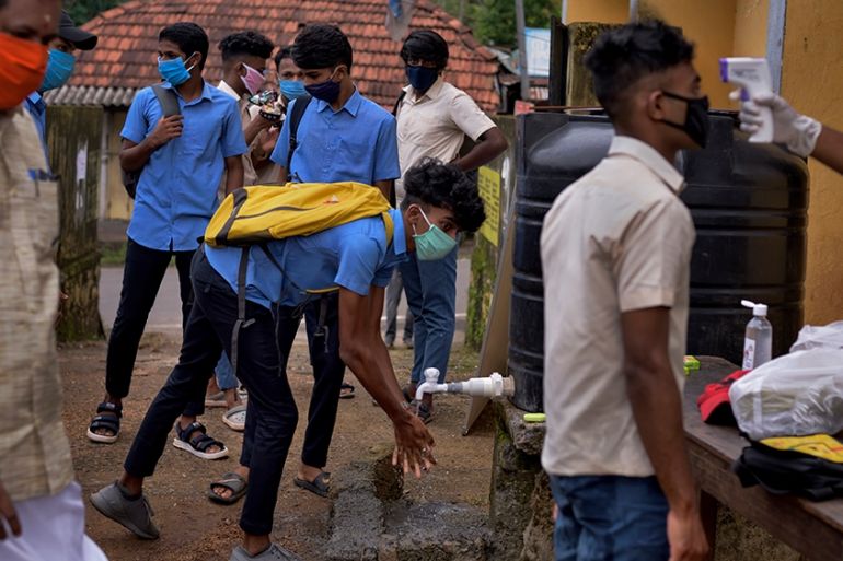 School handwashing