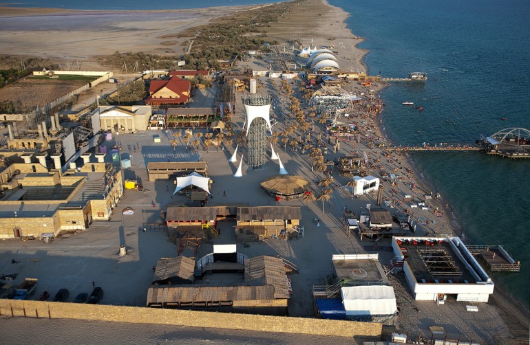 The territory of KaZantip seen from above